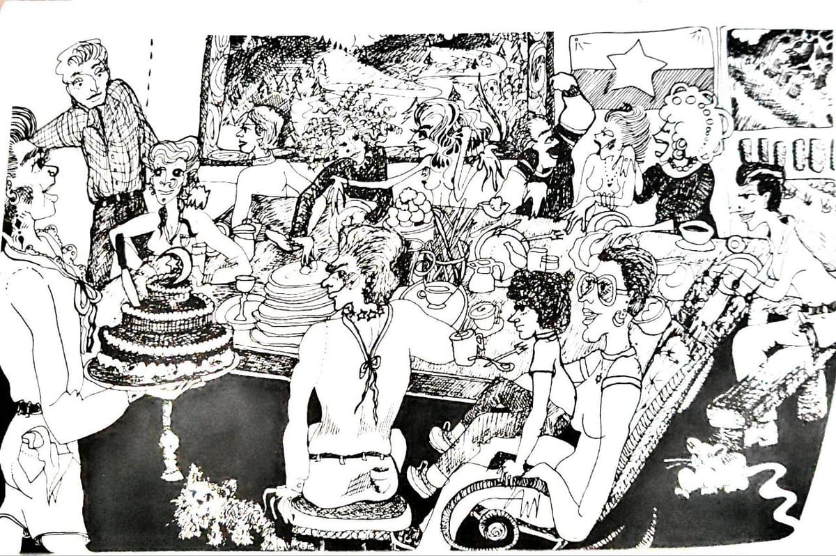 Silver cats and their friends between revolutions