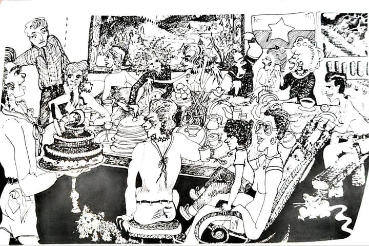 Silver cats and their friends between revolutions